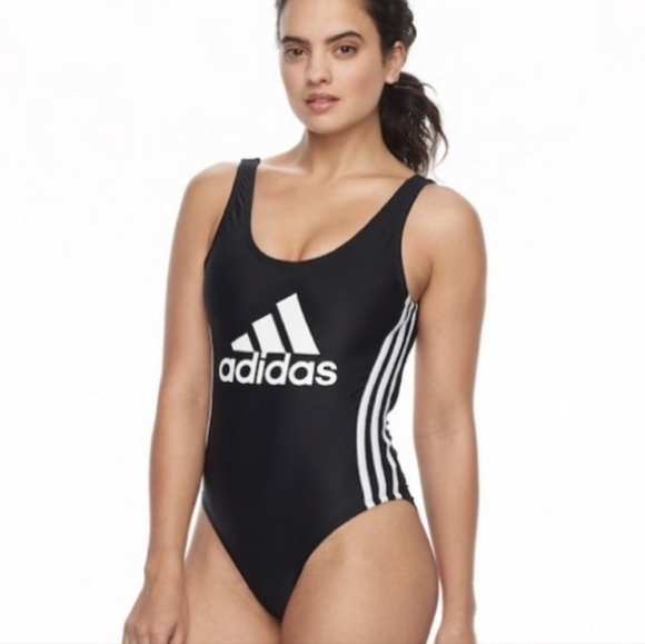 Adidas Womens Black Full Swimming Suit Large
